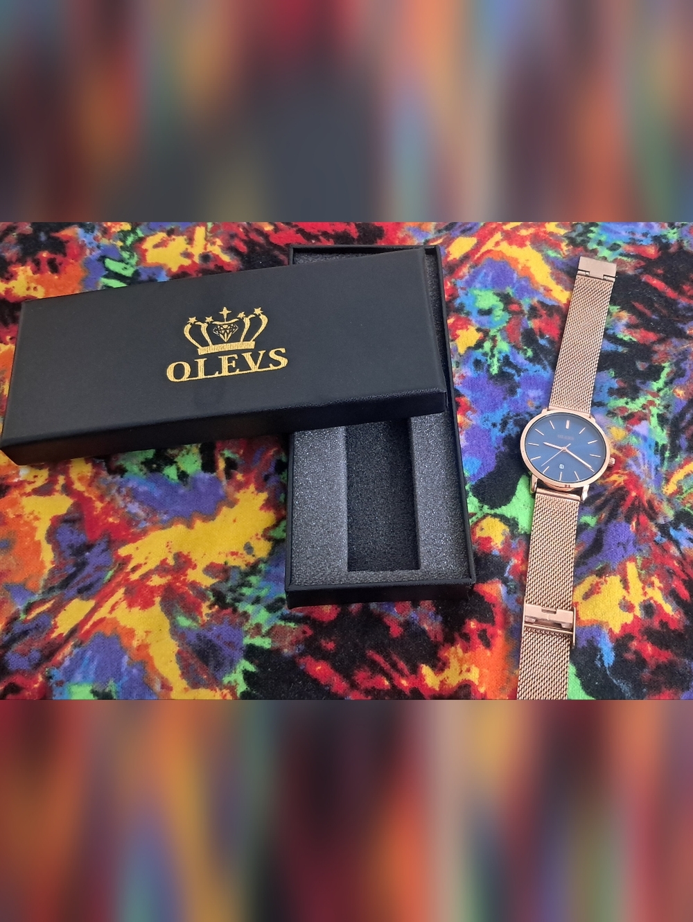 New In Box Olevs Stainless Steel Watch